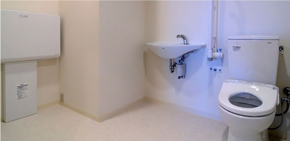 1階に設けられたユニバーサルトイレ