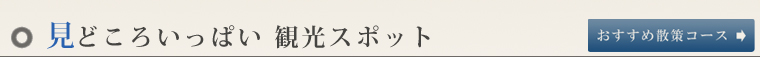 見どころいっぱい　観光スポット